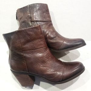 ARTURO CHIANG Brown Leather Ankle Boots 10